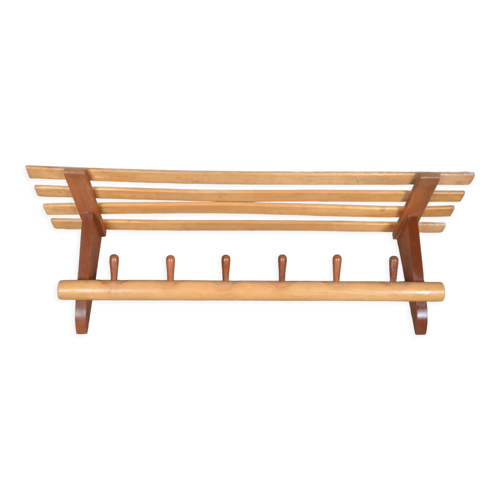 Wall-mounted coat rack