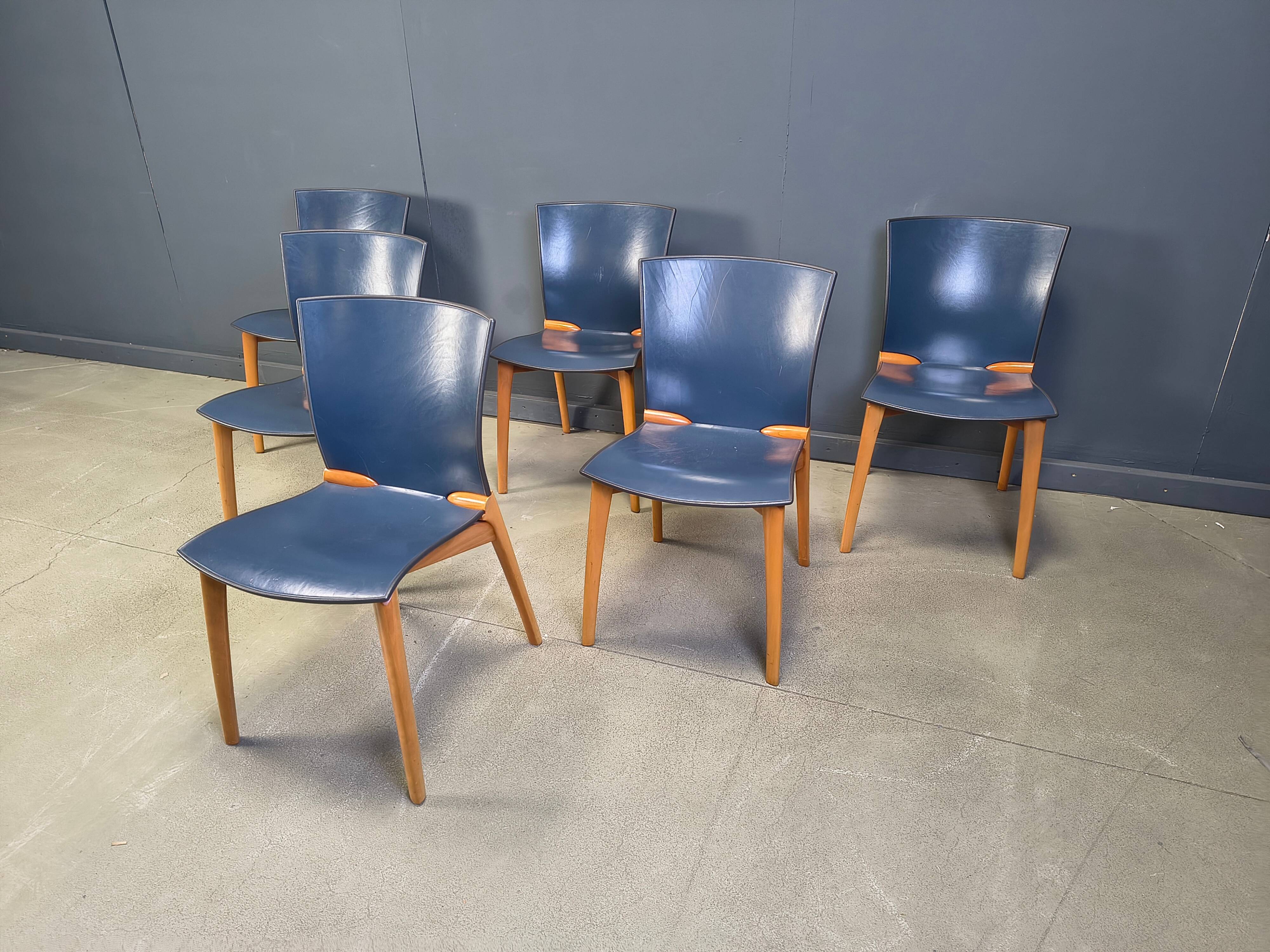 Cos S-12 chairs by Josep Llusca for Cassina, 1994s - set of 6
