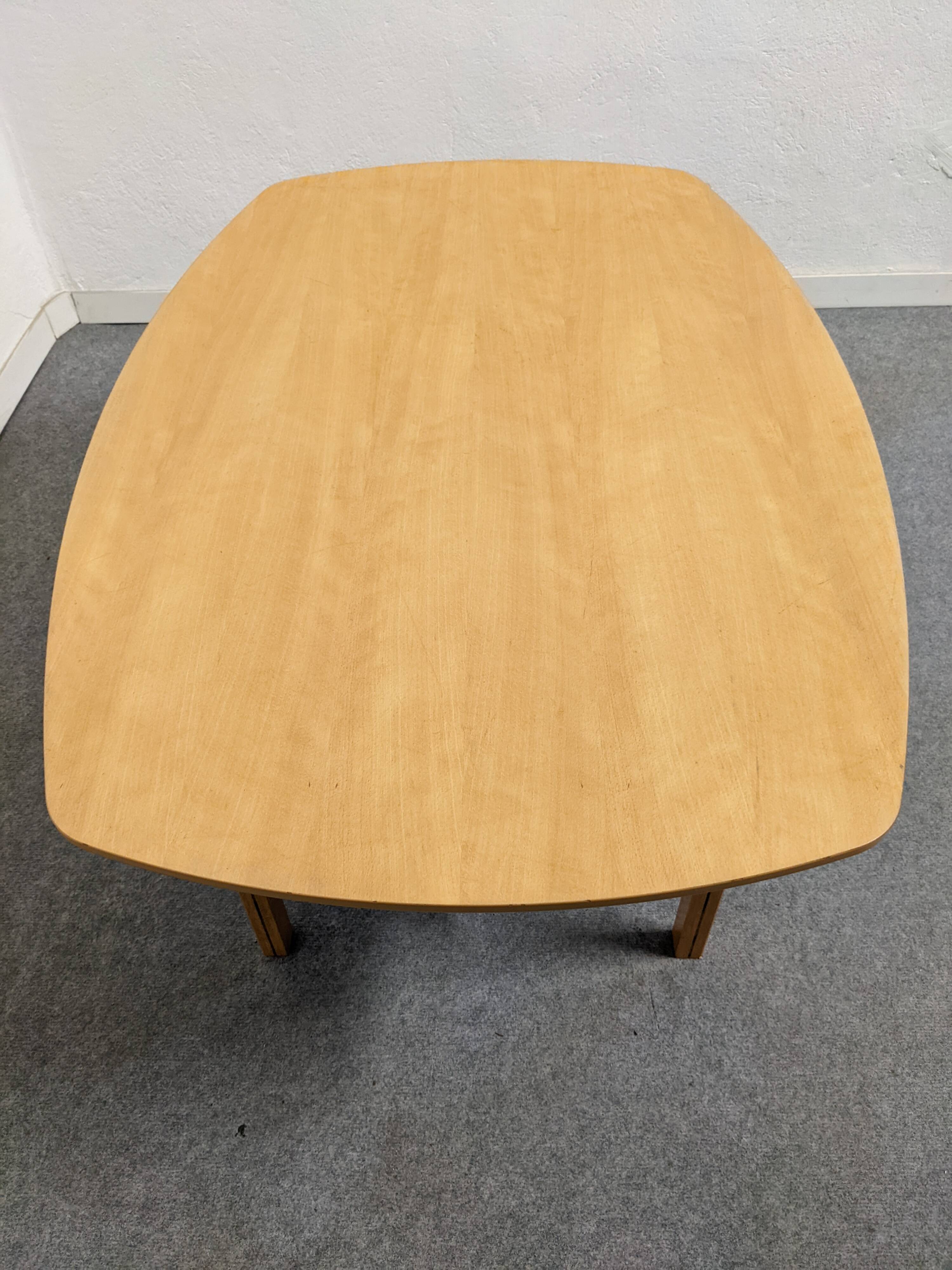 Table basse bow wood des années 60/70