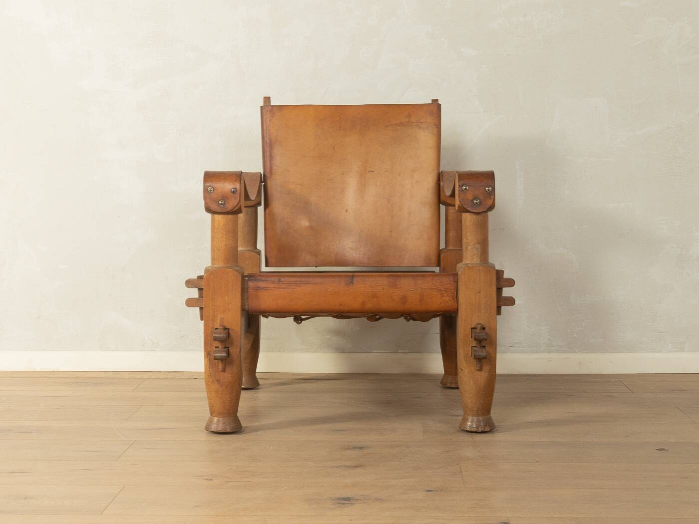 Brutalist Vintage Safari Armchair