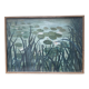 Painting on plywood "water lilies"