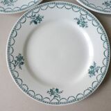 Set of 6 dinner plates of Saint Amand 50s