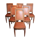 Suite of 6 art-deco chairs