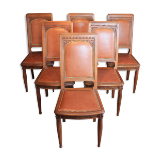 Suite de 6 chaises Art-déco