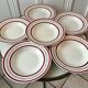 Set of 6 hollow plates Gien 50s