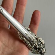 1 antique silver-plated metal knife