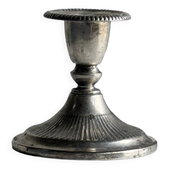 Small silver metal candle holder Ianthe brand Made in England