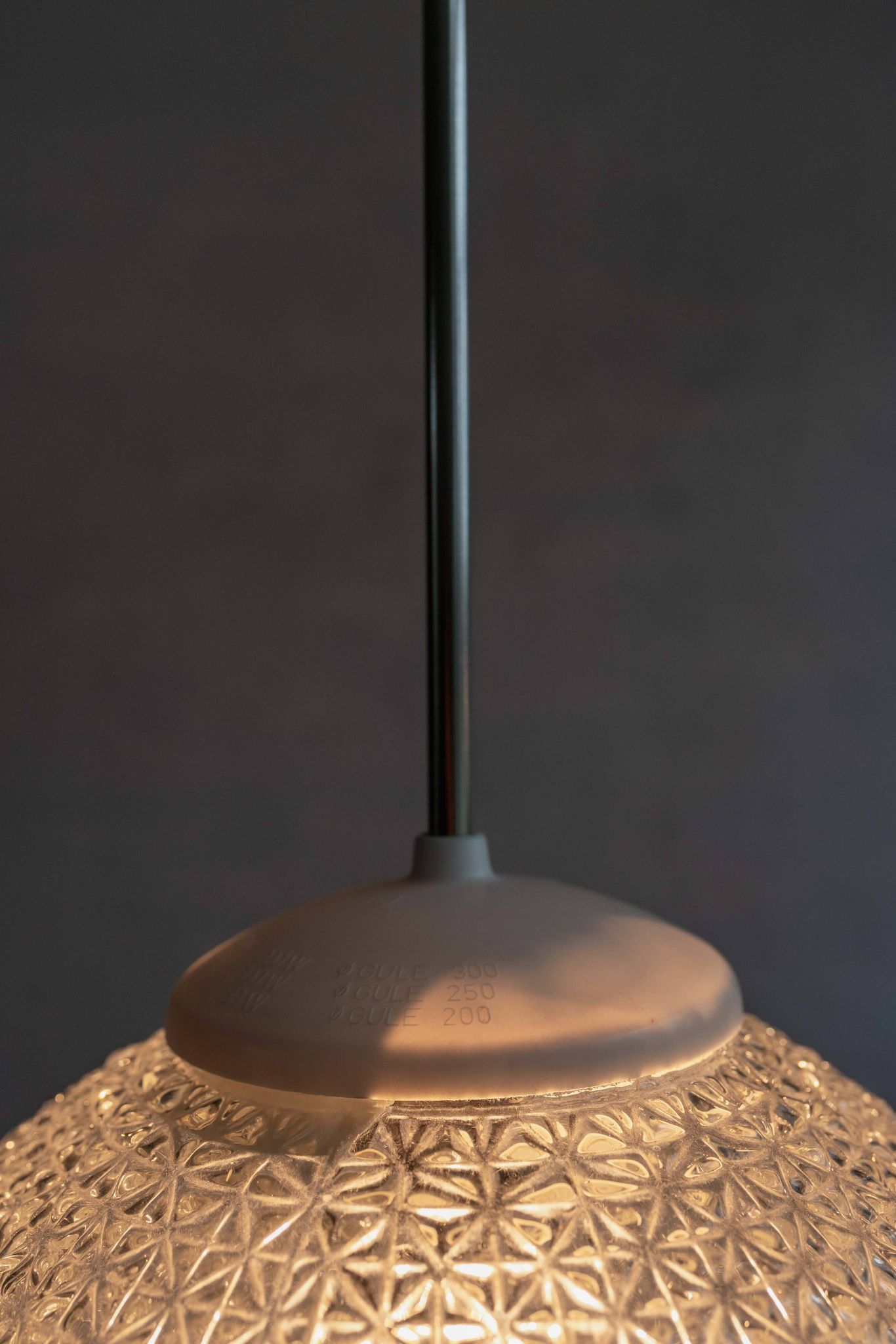 Vintage Czechoslovak Hanging Lamp, 1970s