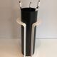 Necessary black and white lacquered lighter