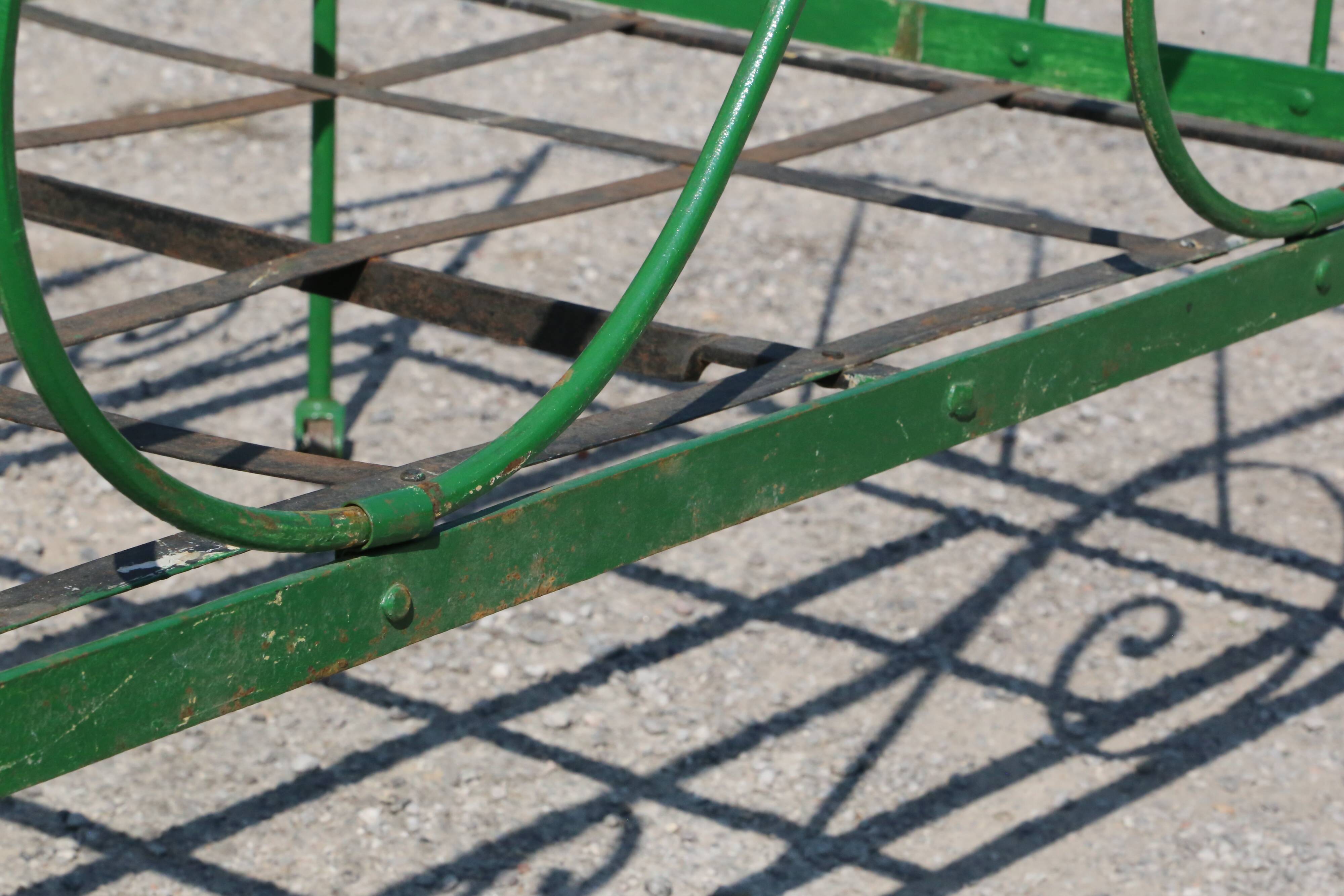 Antique metal bed, vintage