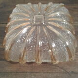 Molded glass ceiling lamp