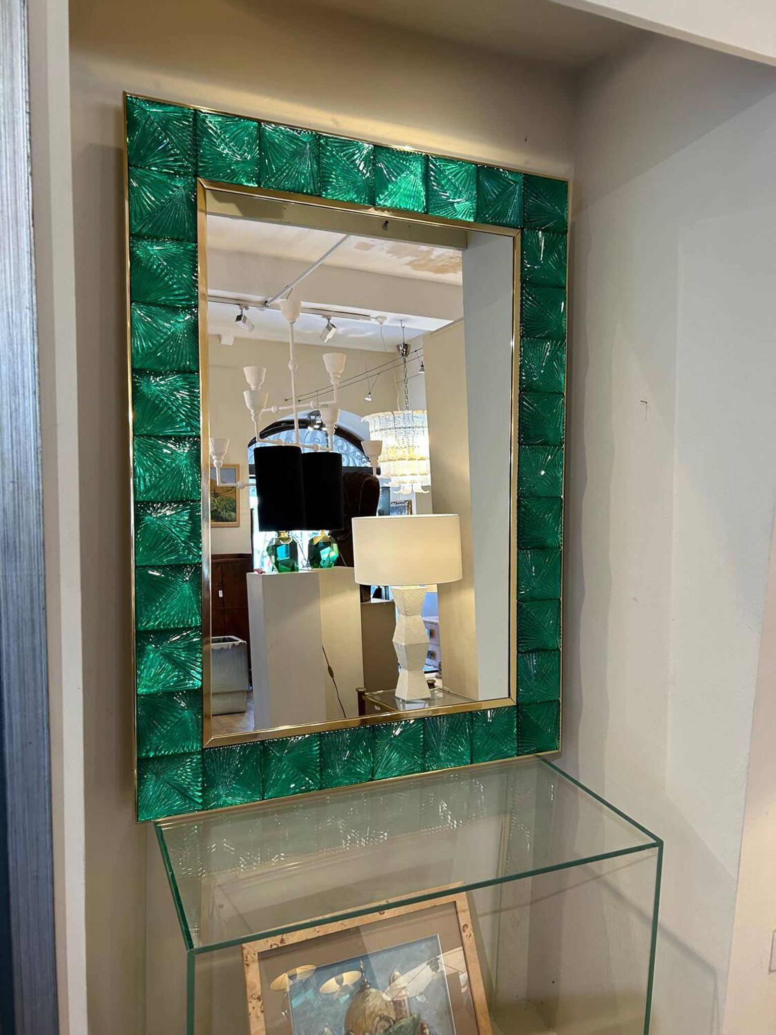 Murano mirror, cut glass, 20th century