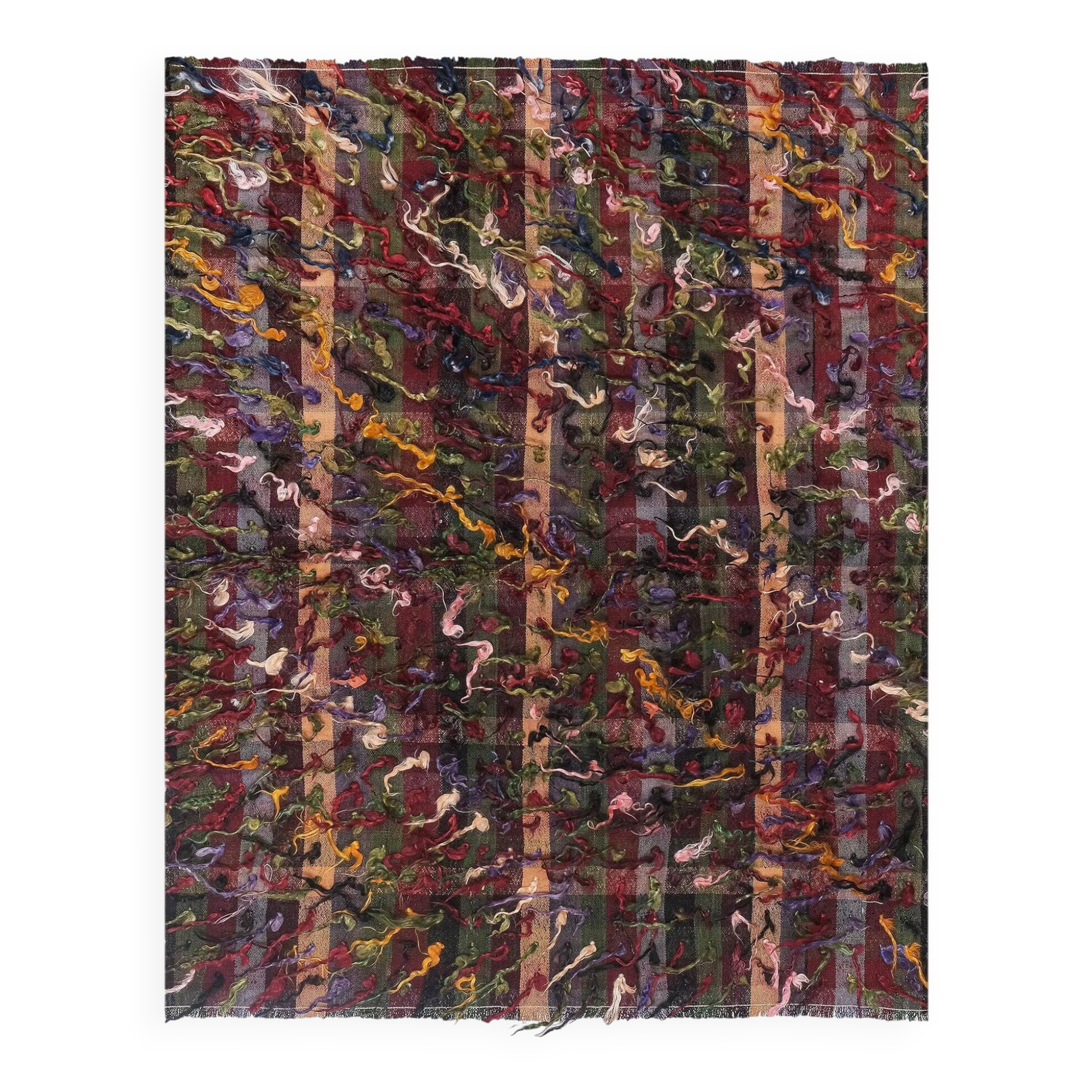 Vintage Turkish kilim, handwoven, 121x148 cm.