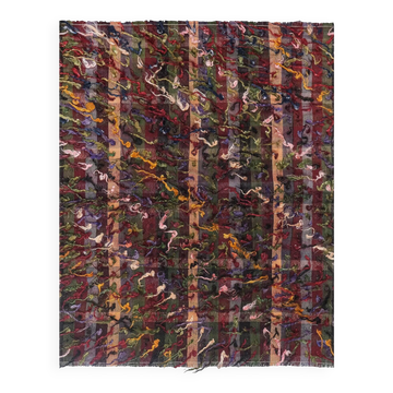 Vintage Turkish kilim, handwoven, 121x148 cm.
