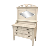 Coiffeuse style art déco avec dessus en marbre de carrara
