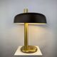 Lampe de bureau marron et or 7603 par Heinz F.W. Stahl pour Hillebrand 1970