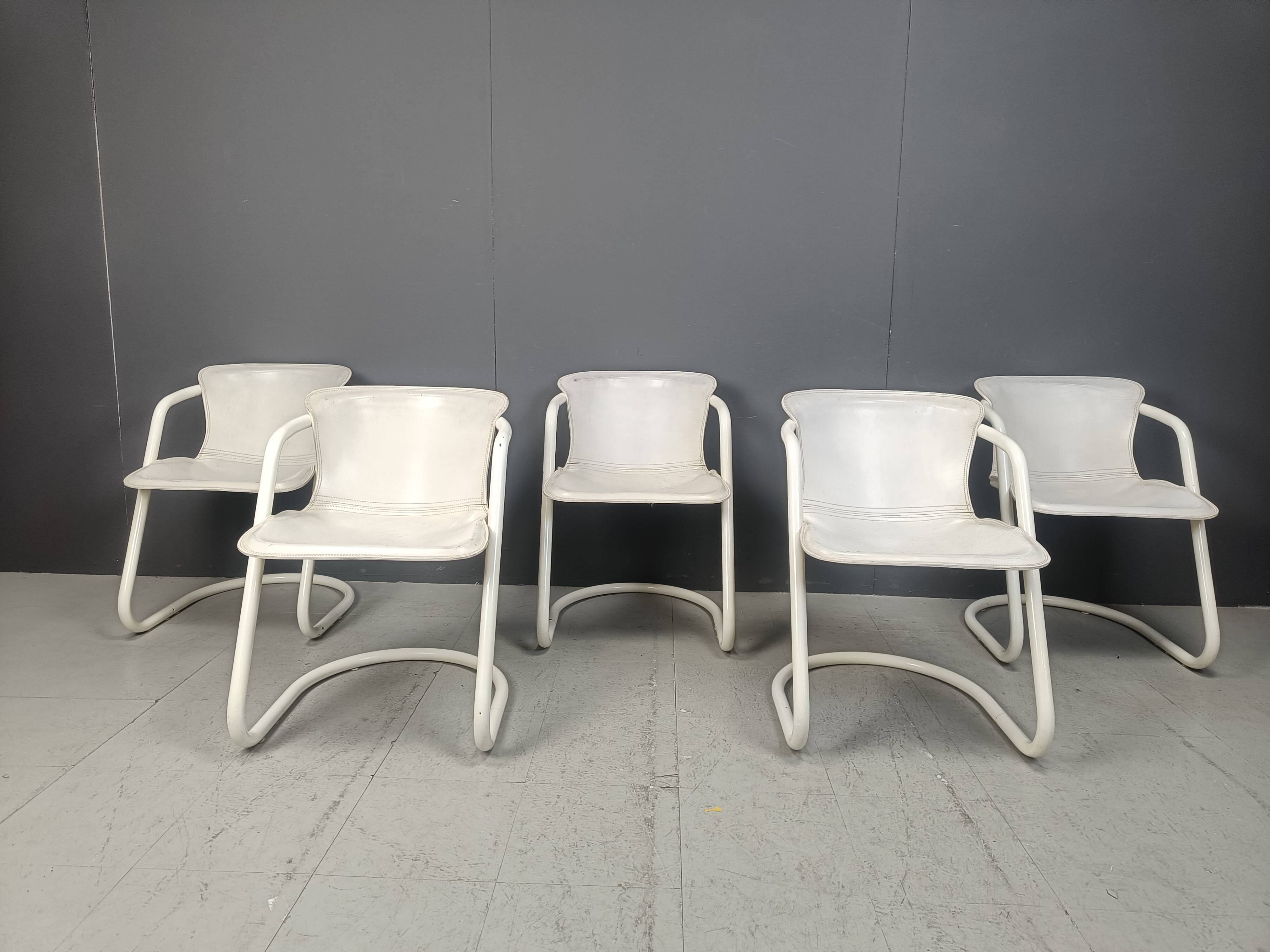 Vintage dining chairs by Metaform, set of 5 - 1970s