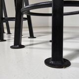 Set of 3 brutalist stools, Belgium, 1970.