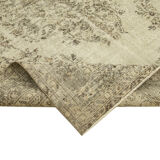 Hand-knotted unique turkish beige rug 200 cm x 300 cm