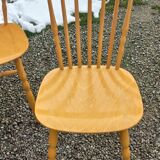 Set of 4 bistro chairs stamped Baumann