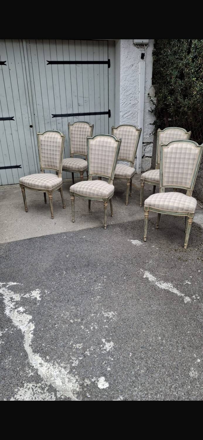 Lot of antique Louis XVI style chairs
