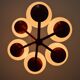 Ceiling chandelier Vintage design lamp from the 60s/70s space age