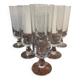 Baccarat Diabolo-style champagne flutes
