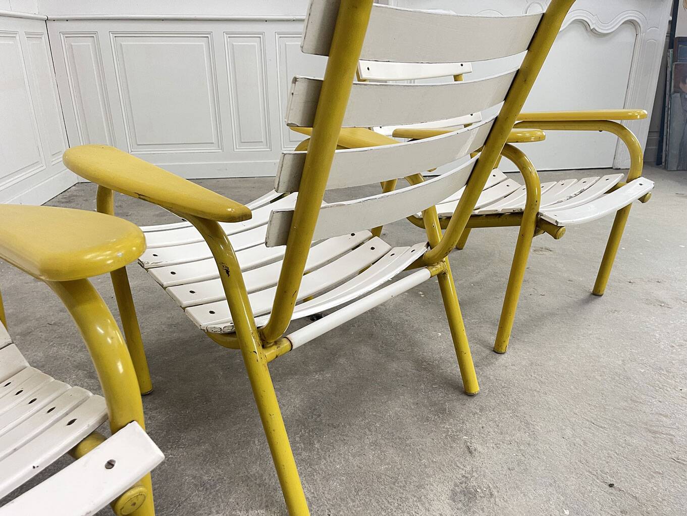 Three garden armchairs from the 1970s