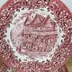 12 plates earth of iron red Royal Tudor model 17th century England ironstone