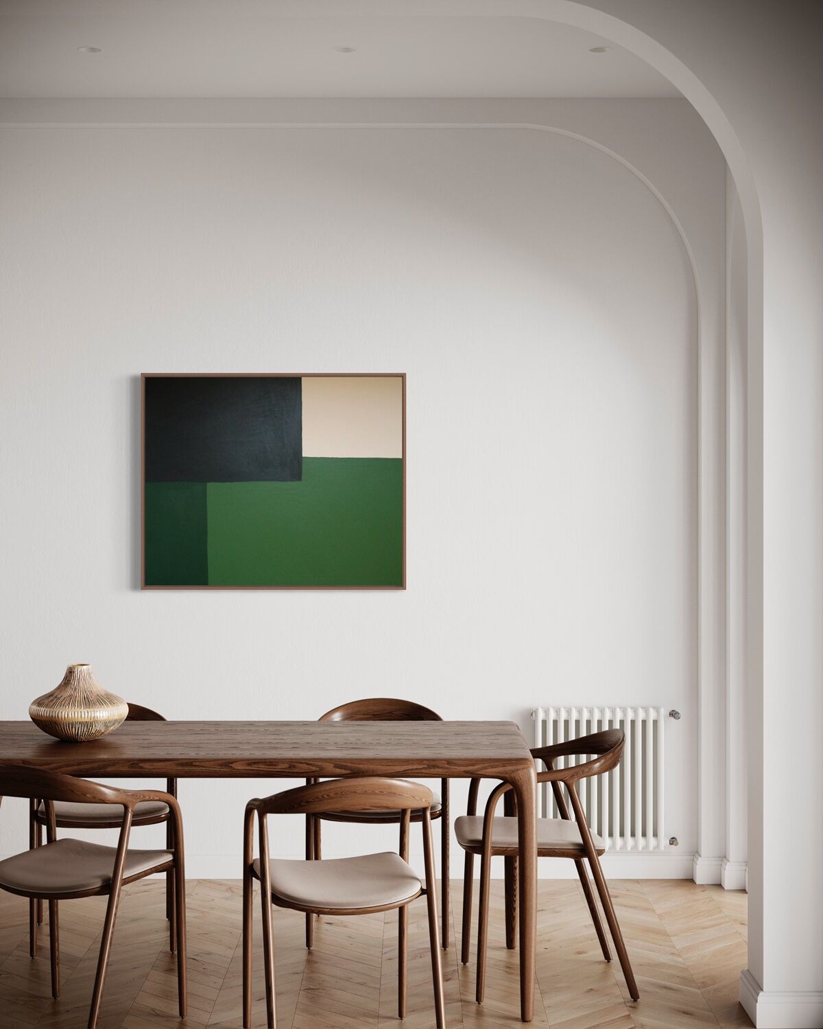 Green composition, acrylic on stretched canvas 2023