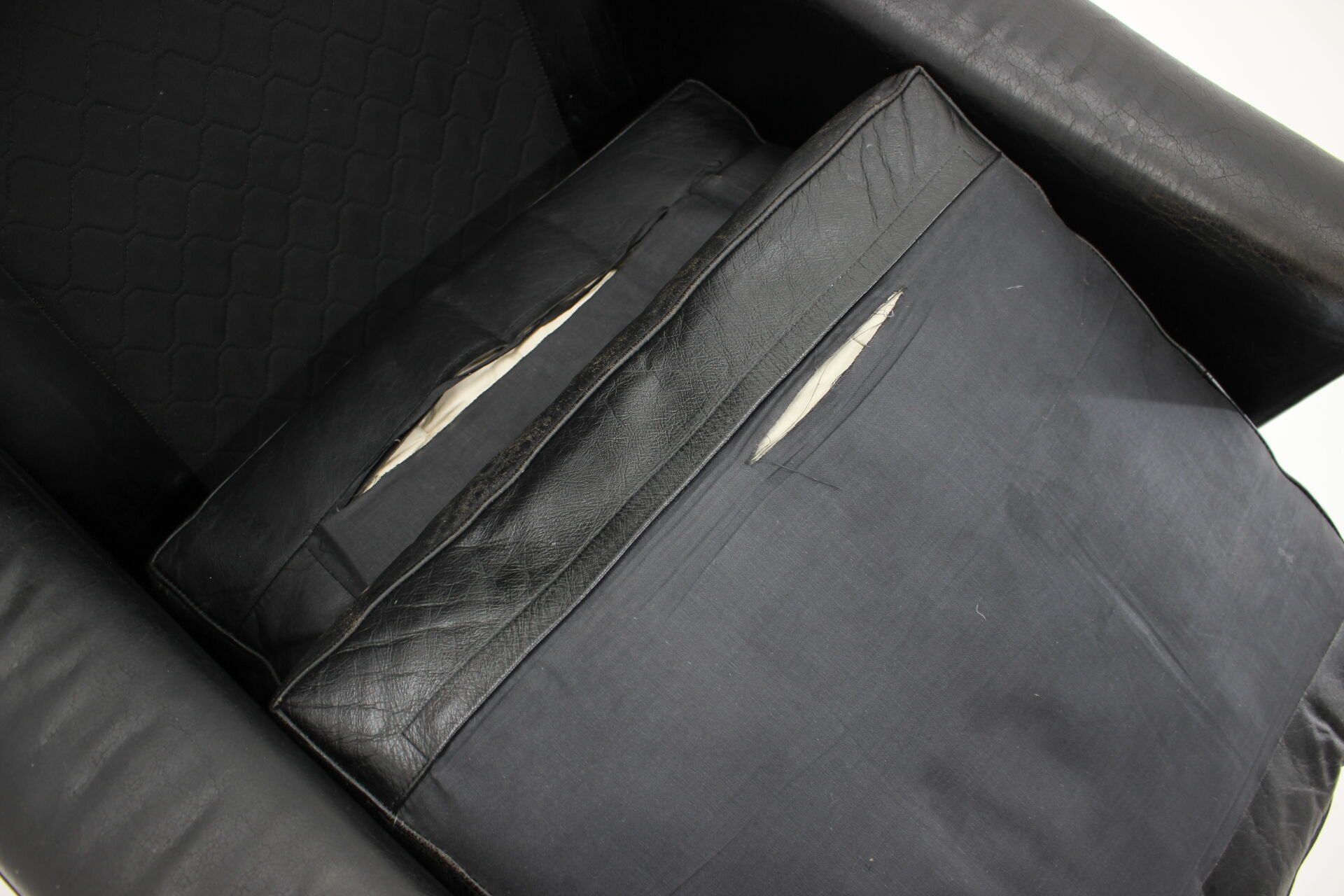 1970s leather wingback lounge chair, denmark