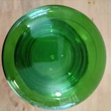 Green retro glass candy box