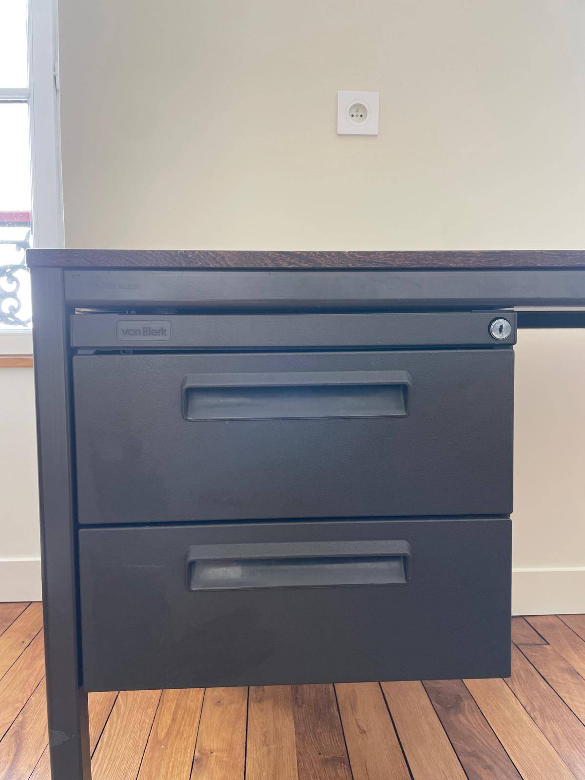 Van Blerk Industrial Desk in steel and formica