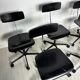 1/6 1950s vintage black architect desk chair by Jørgen Rasmussen for Labofa