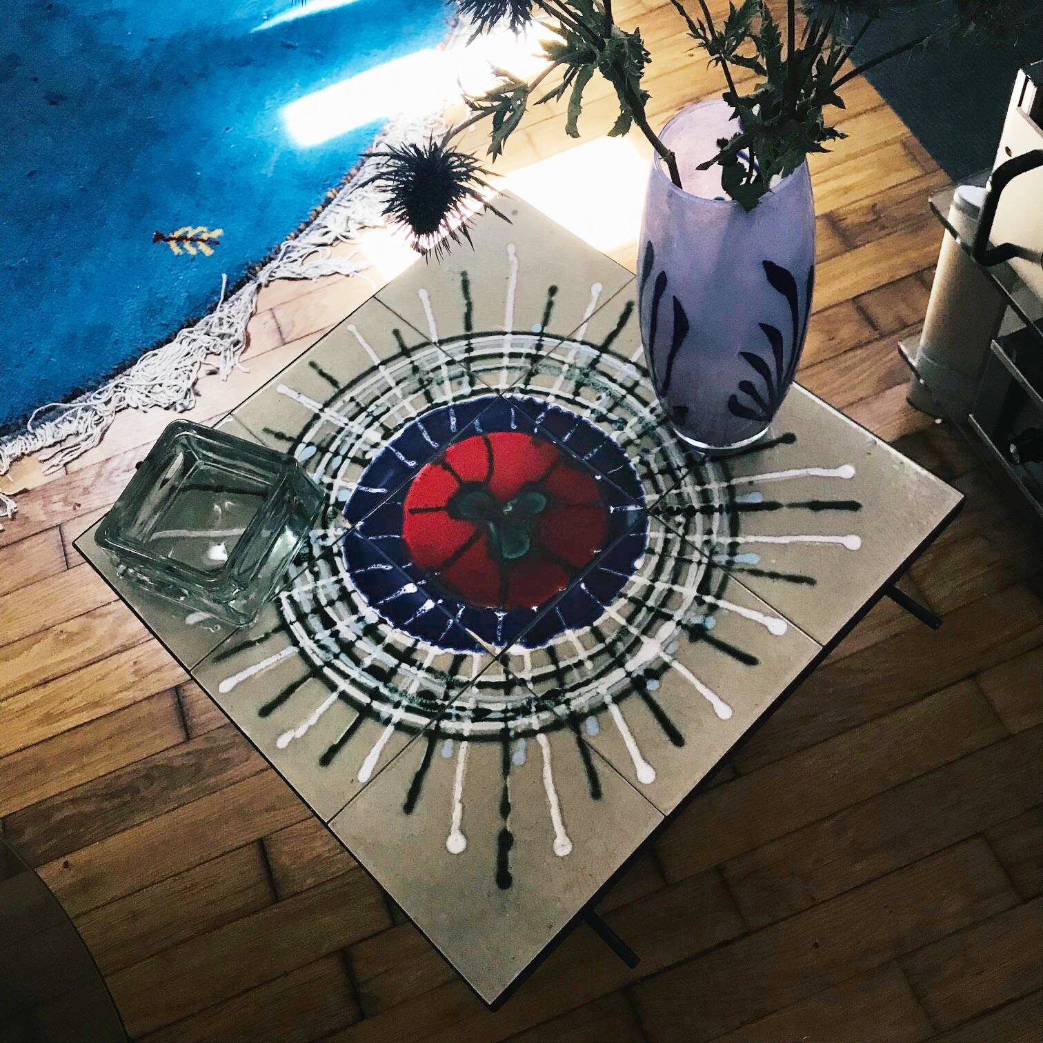 Vintage Coffee Table • Ceramic • 1950