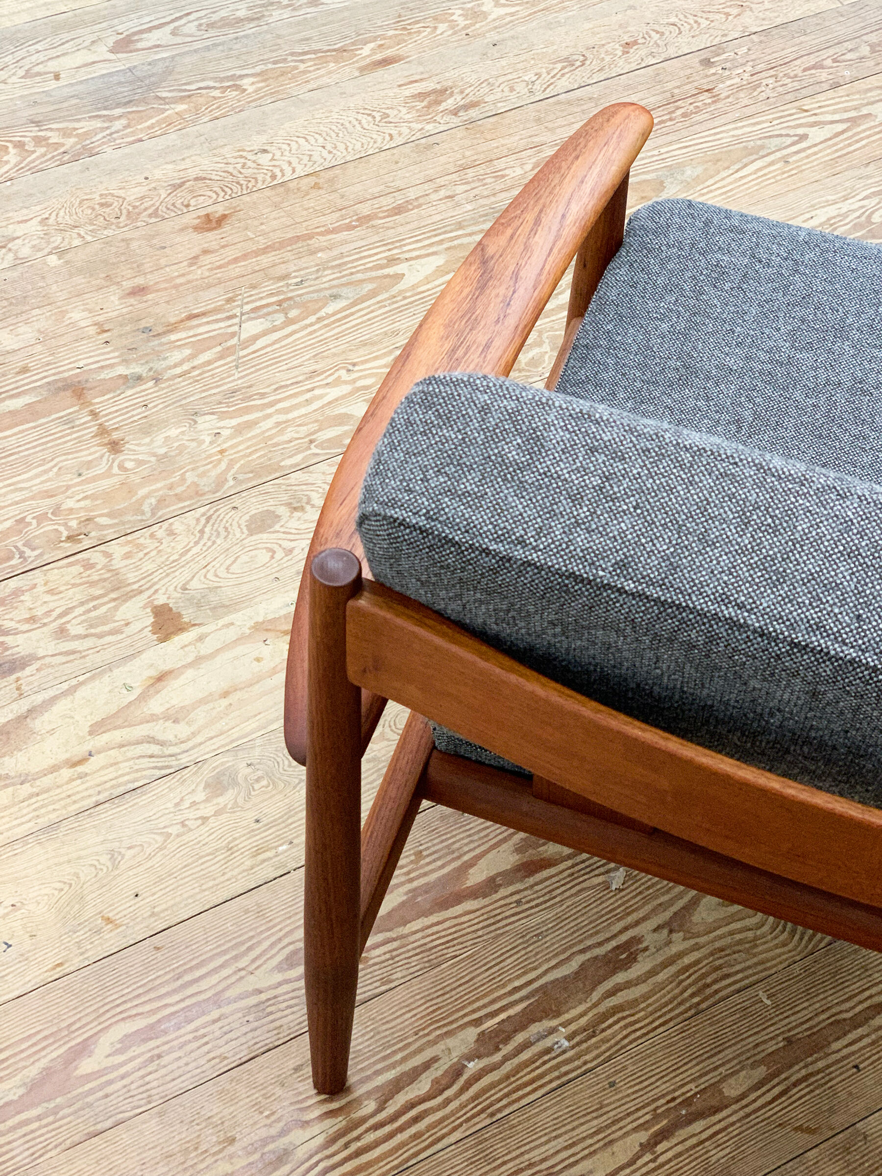 Mid Century Modern Teak armchair or easy chair by Grete Jalk for France & Son, Danish Design, 1950er