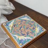 Ceramic and wood trivet