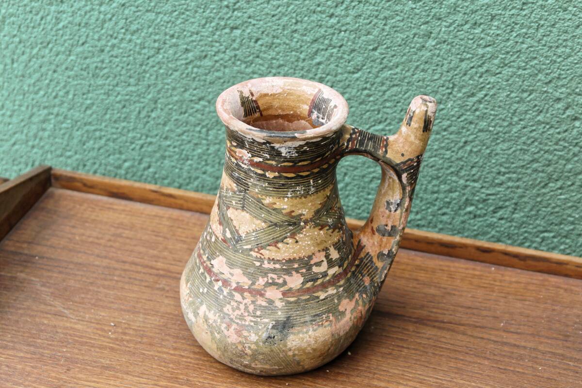 Ancient Berber terracotta gargoulette