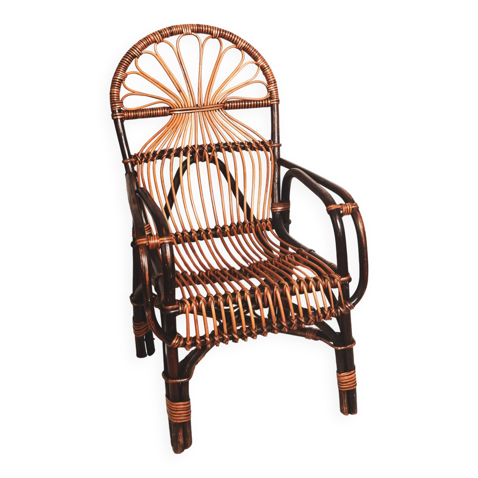 Fauteuil en rotin enfant