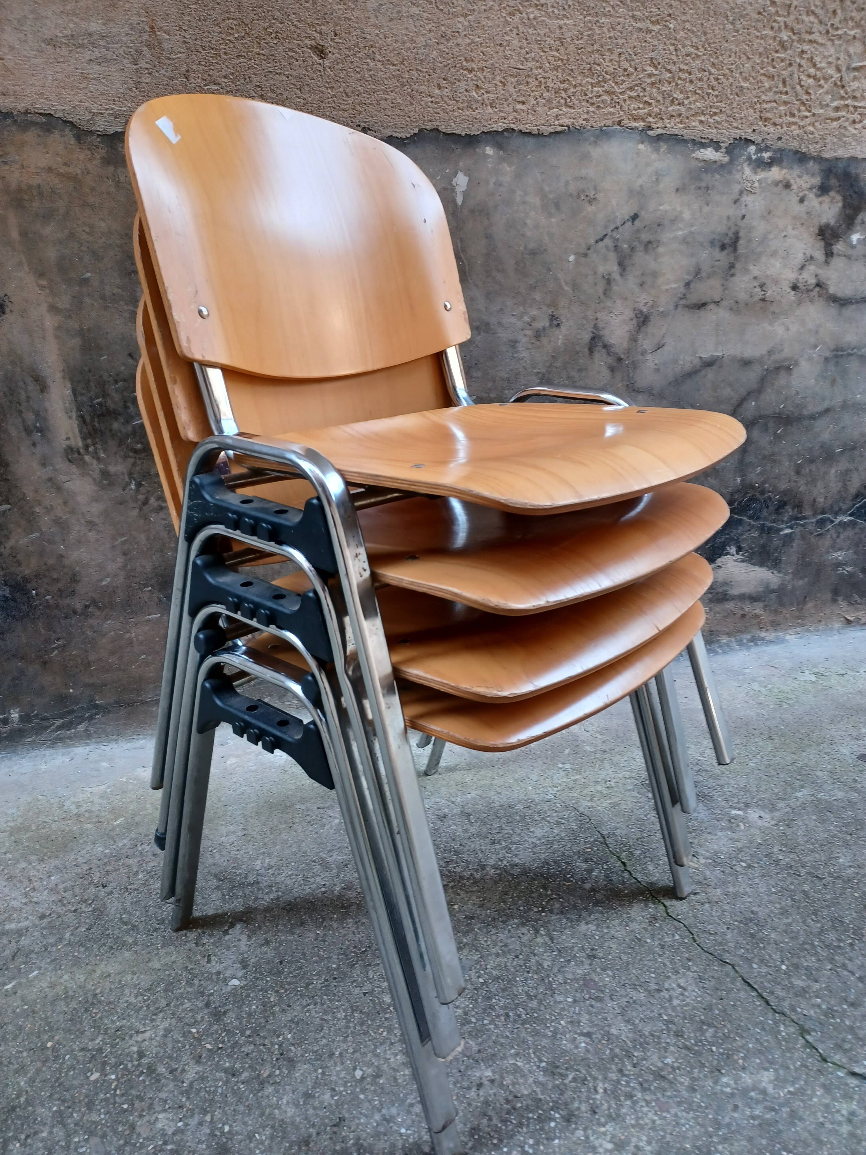 Serie de 4 chaises,  design 80's