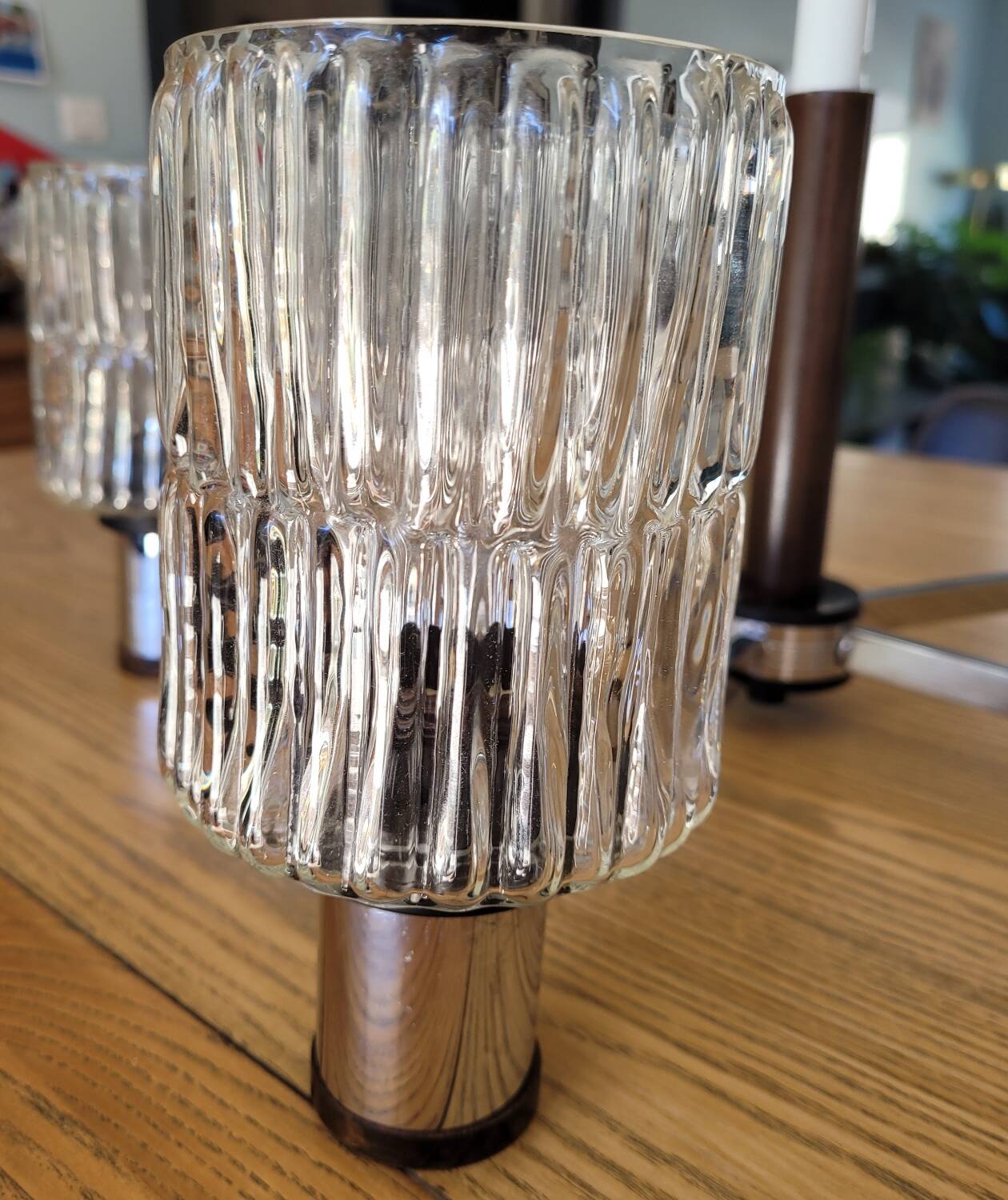 Mid century chandelier 6 lights