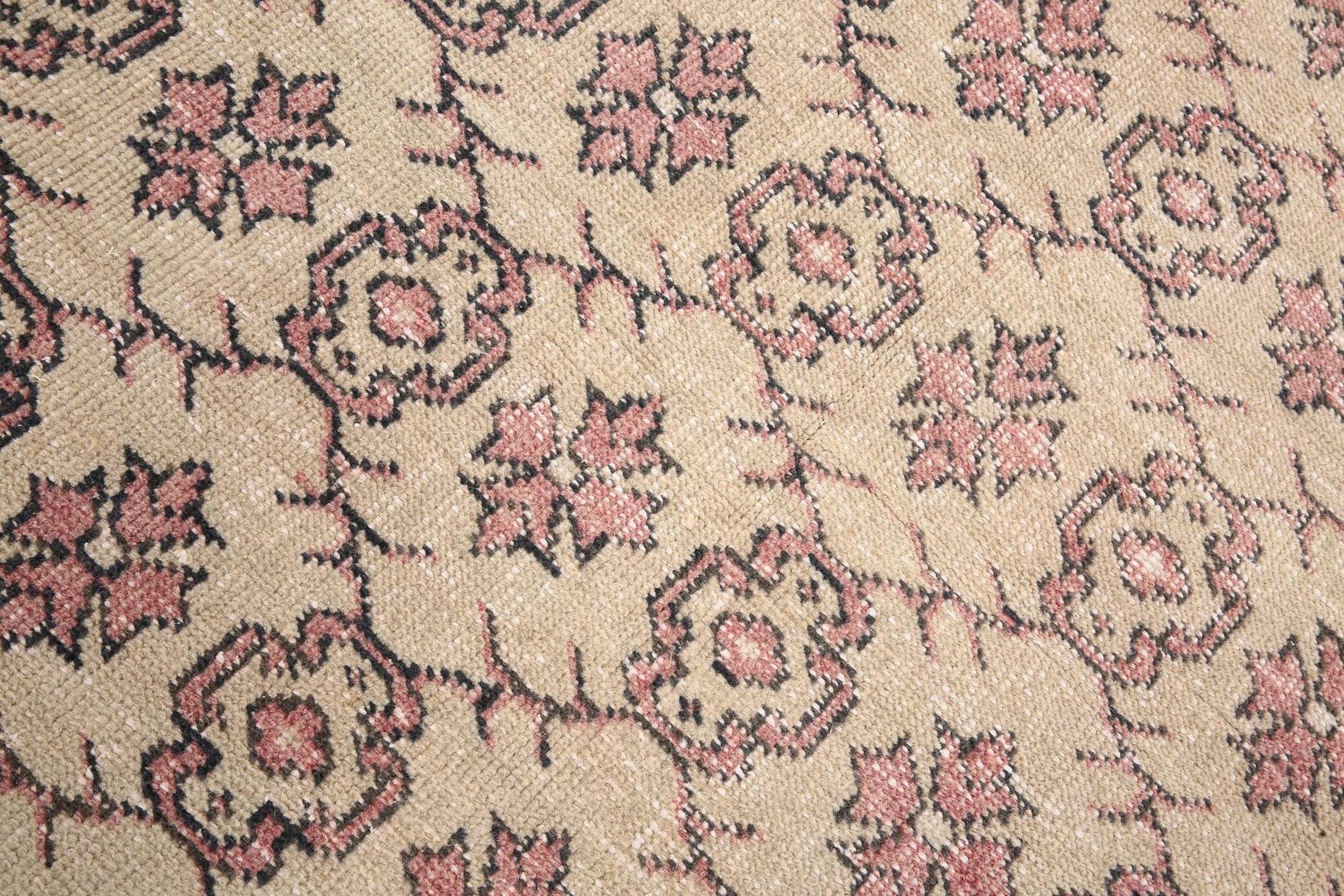 4x7 Rug For Living Room Soft Pastel Vintage Rug, 117x213Cm SK 3456