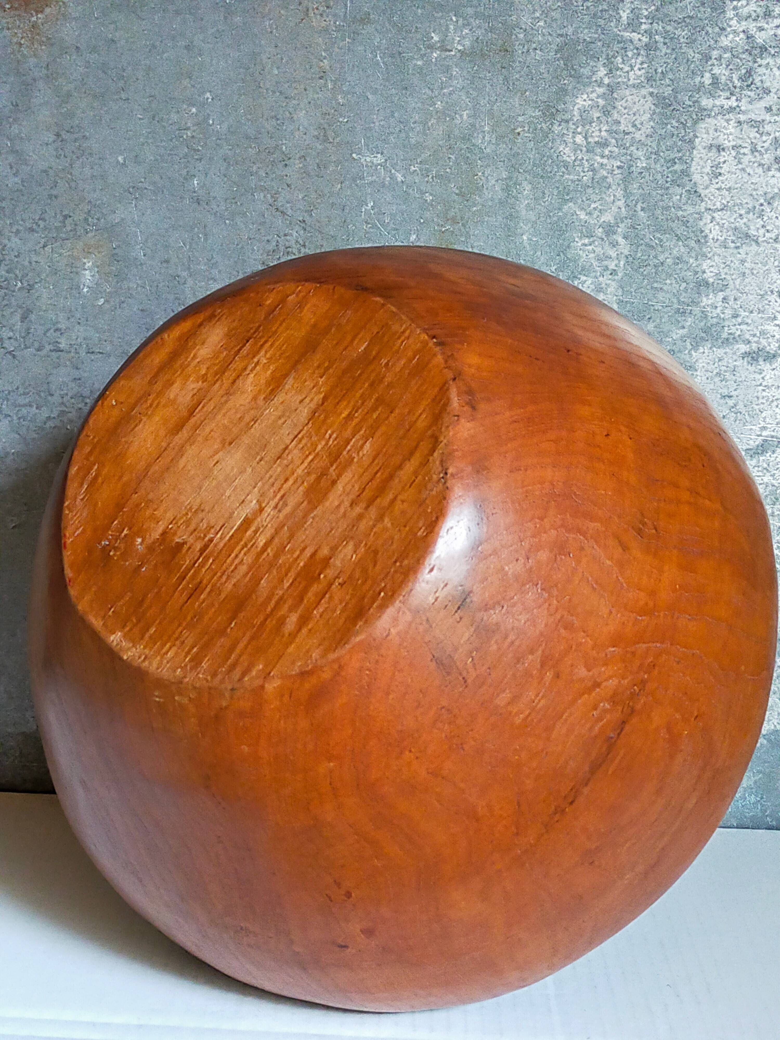 Solid wood cut bowl XXL freeform