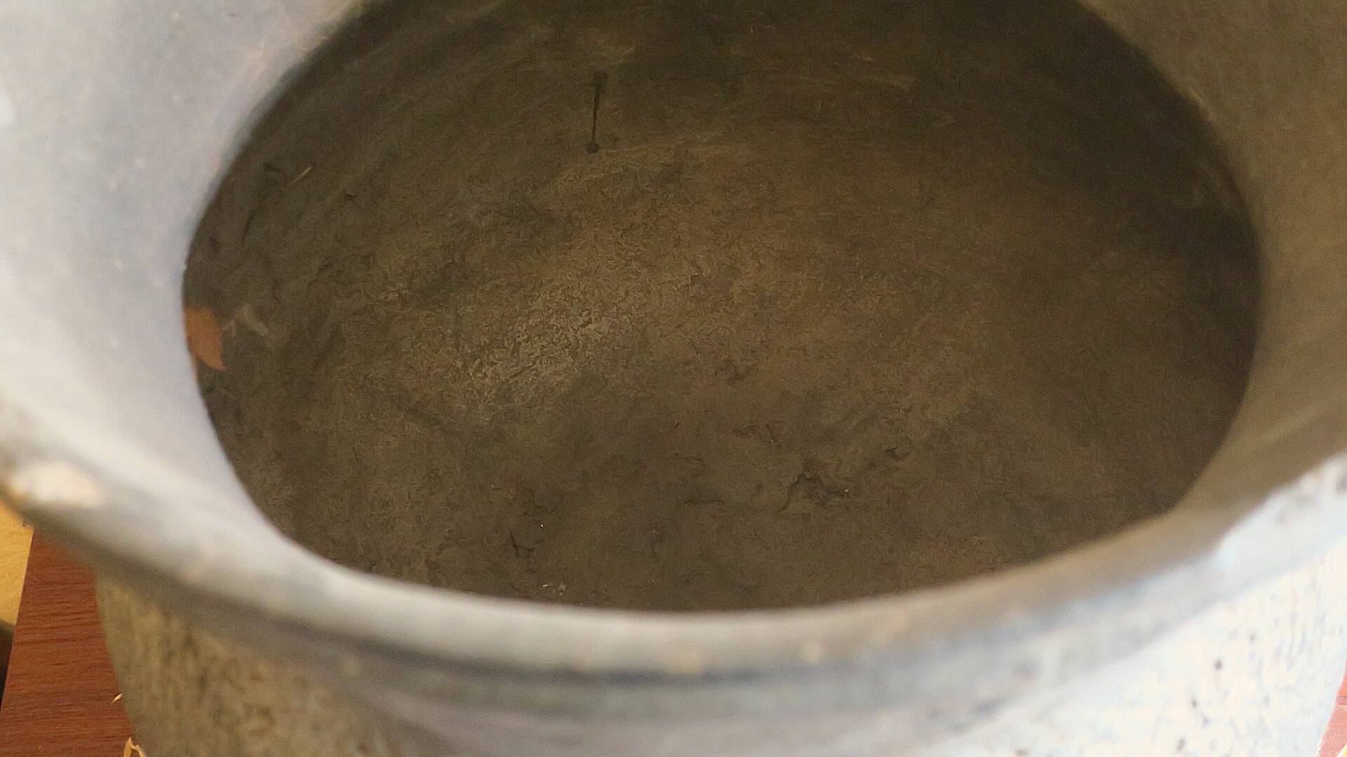 African earthenware storage pot, Senegal 19th century