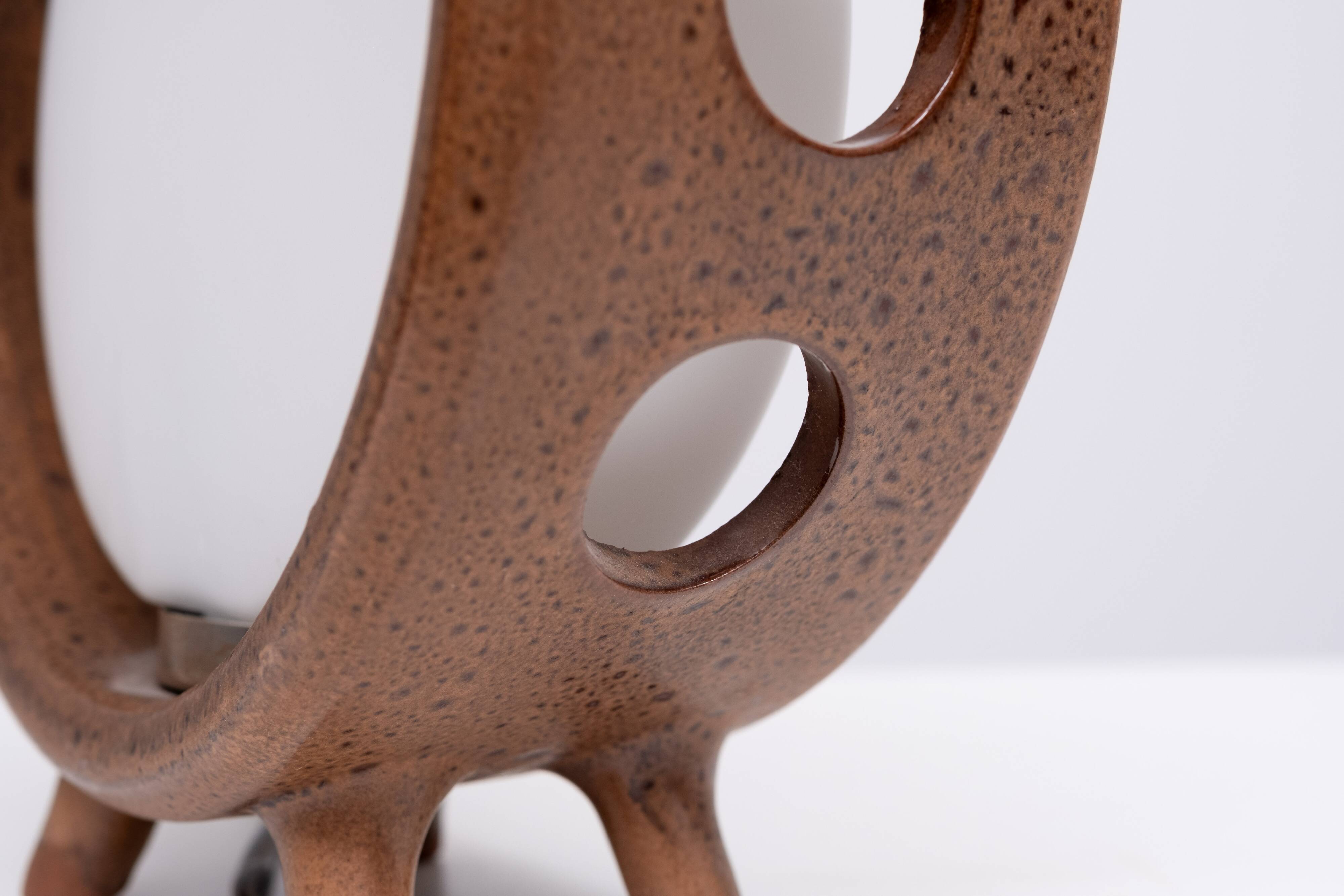 Round Ceramic Table lamp .1960s Germany