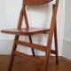 Wooden folding chair 50s