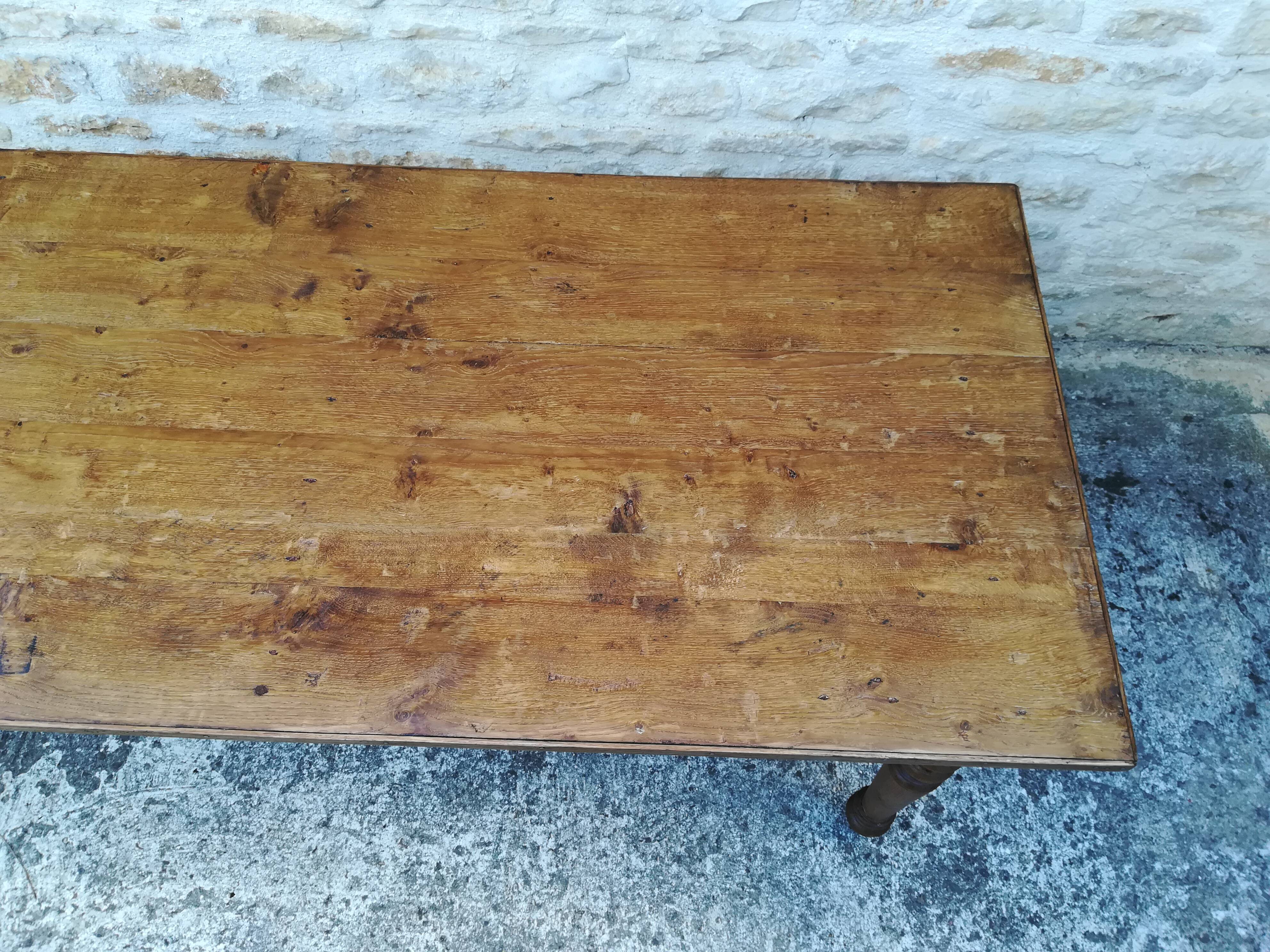 Oak farmhouse table
