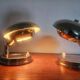 Pair of Very Rare Bauhaus Chrome Table Lamps, Art Deco, Franta Anyz, 1930s