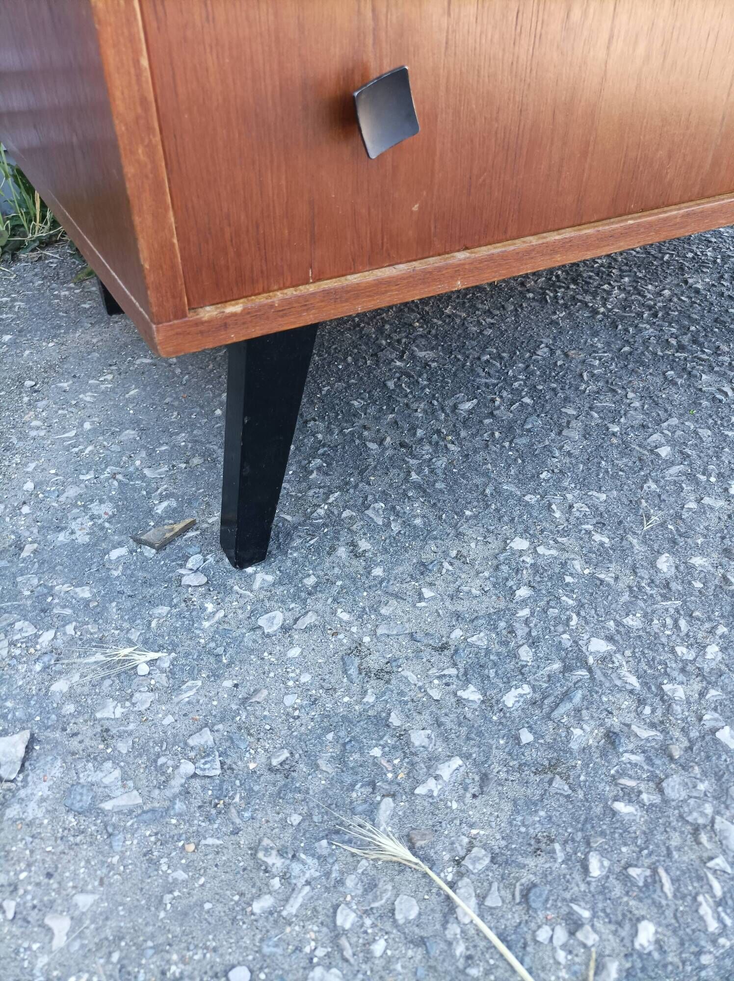 Old secretary cabinet scandinavian dresser vintage compass feet