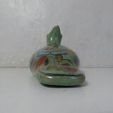 Ancient glazed terracotta mexico bird folk art vintage